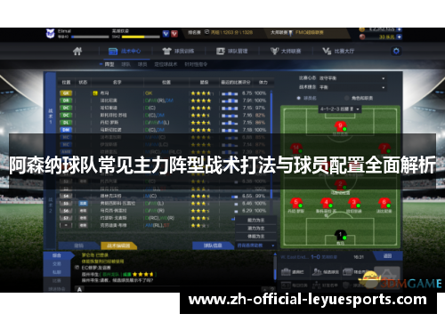 阿森纳球队常见主力阵型战术打法与球员配置全面解析 阿森纳球队常见主力阵型战术打法与球员配置全面解析